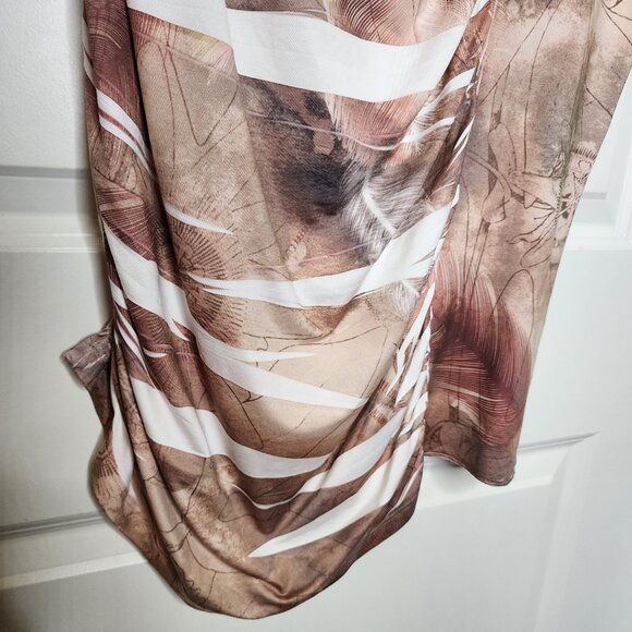 Vintage Dots one shoulder boho feather print Y2K dress size M - Picture 4 of 11